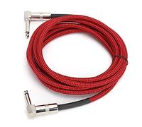 Aramox Cable de Guitarra, Durabilidad Mejorada, Señal Mejorada, Aislamiento Máximo con Red de Algodón Tejido, Cable de Núcleo de Cobre de Oxígeno de para Mezcladores, Micrófonos, Altavoces de