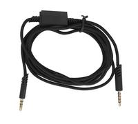 Aramox Cable de Repuesto para Auriculares Gaming, 2m con Silencio (Black) | Cable de cobre de nailon, conector TRRRS a TRRS de 3,5 mm, sin ruido, compatible con A10
