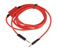 Aramox Cable de Repuesto para Auriculares Gaming, 2m con Silencio (Rojo) | Cable de cobre de nailon, conector TRRRS a TRRS de 3,5 mm, sin ruido, compatible con A10