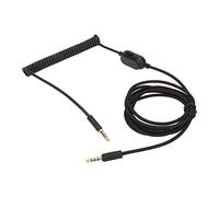 Aramox Cable de Resorte para Auriculares, Cable de Sonido En Espiral Macho a Macho de 3,5 Mm con Núcleo de Cobre sin Oxígeno, Diseño Retráctil de 200 Cm para Auriculares para Juegos como G Pro G433