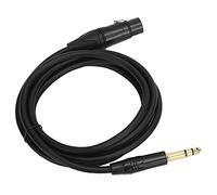Aramox Cable de Señal Balanceada, XLR sin Cobre de Oxígeno 22AWG a 6,35 Mm para Rendimiento de en y en Estudio (JD6003-3 metros)