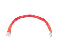 Aramox Cable de Tierra de 11,8 Pulgadas Cable de Batería 4 AWG Elastómero de Cobre Estañado de 25 mm² de Tierra Flexible de 150 A para Conexión A del Inversor de Batería Conexión en Serie Paralela