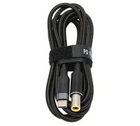 Aramox Cable USB C a CC 100 W PD USB C Macho a CC 7,9 X 5,5 Mm Macho Trenzado Cable de Carga de Alimentación para Portátiles Carga Rápida Portátil Duradero (JD0602-1 (1 metro))