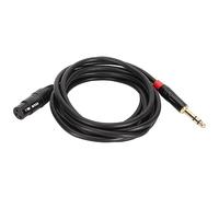 Aramox Cable XLR Hembra a 1/4 Pulgada y 6,35 Mm, Núcleo OFC 20 AWG de 9,8 Pies