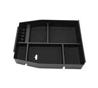 Aramox Caja de Almacenamiento para Reposabrazos, Bandeja Organizadora de Consola Central de Goma ABS con 5 Almohadillas para Ranuras, Reemplazo de Contenedor de Consola Interior para Conductores
