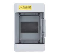 Aramox Caja de Distribución de Riel DIN, Caja de Disyuntor de 4 Vías de Plástico de Aleación de PC ABS IP66 con Cubierta Transparente, Panel Eléctrico de Montaje en Pared para el Hogar RV Hotel Shop