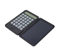 Aramox Calculadora con Tableta de Escritura LCD de 6,5 Pulgadas, Bloc de Notas Portátil, Tablero de Escritura Recargable para Uso Escolar y de Oficina (de Color Negro)