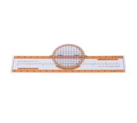 Aramox Calculadora de Viento de Aviación Analógica, Computadora de Vuelo de Plástico Naranja, Corrección del Viento, Estimación de del Tiempo de Ruta, Regla de Cálculo Circular para Entrenamiento de