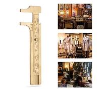 Aramox Calibrador Vernier, Herramienta de Medición de Latón con Escala Doble para Medición de Joyas, Construcción de Alta Precisión y Fácil Portabilidad para Artesanos y Entusiastas del Bricolaje