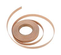 Aramox Canto de Chapa de Madera, 1.9cmx15m Banda de Bordeo de Roble Rojo Termoadhesiva Preencolada con Adhesivo Termofusible para Muebles de Cocina Estantes