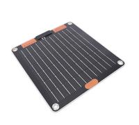 Aramox Cargador de Panel Solar USB Monocristalino de 10 W para Múltiples Dispositivos Silicio Monocristalino, ABS 24,7 X 27 Cm 1 Pieza para una Vida Ecológica