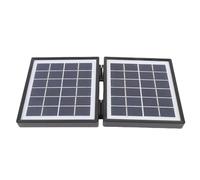 Aramox Cargador Solar Plegable de Alta Eficiencia de 10 W con 2 Puertos CC para Aventuras Al Aire Libre Panel Solar Portátil para Senderismo Camping (Black)