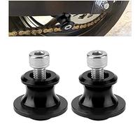 Aramox carrete de brazo oscilante, bobinas de soporte de recinto m8, 2pcs 8mm motocicleta CNC trasero soporte brazo columpio deslizadores soporte bobbins brazo oscilante (negro)