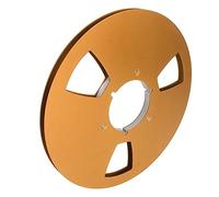 Aramox Carrete de Cinta de 10,5 Pulgadas y 1/4 de Pulgada, Carrete Vacío de Aleación de Aluminio con 3 Orificios Resistentes Al Viento para Grabación Profesional y Uso Universal (Gold)