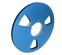 Aramox Carrete de Cinta de 10,5 Pulgadas y 1/4 de Pulgada, Carrete Vacío de Aleación de Aluminio con 3 Orificios Resistentes Al Viento para Grabación Profesional y Uso Universal (Blue)