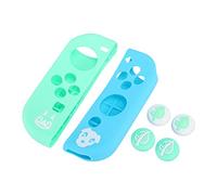 Aramox Caso Protector de Silicona Gamepad, No Resistente Al Deslizamiento y Al Desgaste, Fácil de Limpiar, Soporte Fuerte, Ajuste Cómodo, 2 Tipos con Diseño Hueco para Interruptor, Resistente a la