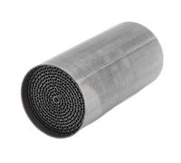 Aramox Catalizador de Tubo de Escape, Silenciador Medio Delantero Universal para Motocicleta, Hierro, 48x100mm