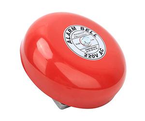 Aramox CB-6B Campana de Alarma contra Incendios Campana Redonda Circular de Cúpula 150 Mm 95 DB Rojo Alarma de Ascensor para Edificios Industriales AC220 V 60 MA c