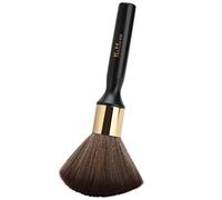 Aramox Cepillo de Cepillo de para el Cuello de Peluquería Multipropósito para Cabello Pequeño Alrededor de las Orejas y el Cuello Lana de Fibra Súper Suave con Largo de Madera para Peluquería (BLACK)