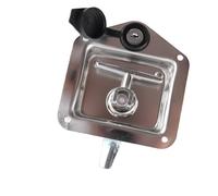 Aramox Cerradura con Pestillo con Manija en T, Cerradura para Caja de Herramientas de Acero Inoxidable con Manija Plegable, Instalación Fácil y Segura para Uso Doméstico y Comercial