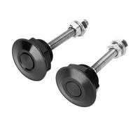 Aramox Cerradura de capó de Liberación Rápida, Kit Universal de Pasador de capó de Automóvil con Botón Pulsador, Aleación de Aluminio Mecanizada CNC para Carreras de Alta Velocidad y Vehículos (32mm)