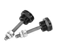 Aramox Cerradura de capó de Liberación Rápida, Kit Universal de Pasador de capó de Automóvil con Botón Pulsador, Aleación de Aluminio Mecanizada CNC para Carreras de Alta Velocidad y Vehículos (22MM)