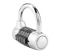 Aramox Cerradura de Combinación de 5 Dígitos, Candado de Aleación de Zinc con Código Reiniciable, Asegure Sus Puertas, Casilleros, Maletas, Perfecto para Viajes y Gimnasio (SILVER)