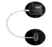 Aramox Cerradura para Refrigerador, Cerradura para Congelador con Combinación de 3 Dígitos, Aleación de Zinc de Acero Inoxidable ABS, sin Instalación de Taladro, para Uso en Ventana de Cajón de (FQ1