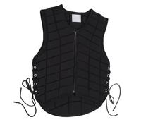 Aramox Chaleco Ecuestre Material de Primera Calidad Cierre de Cremallera Que Absorbe los Golpes Chaleco Protector para Montar a Caballo para Adultos, Lazos Laterales Ajustables (L)