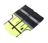 Aramox Chaleco Reflectante de Doble Color con Cremallera para Hombres y Mujeres Chaleco de Seguridad de Alta Visibilidad para Trabajo Nocturno Guía de Tráfico Construcción (XL)