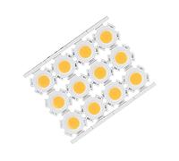 Aramox Chip de Luz LED COB de Alta Potencia, Material de Aluminio, Iluminación Suave, Cuentas de Lámpara de 12 Piezas para Lámparas de Bricolaje, Brillo de 450 Lm, Ideal para Uso en Interiores (Luz