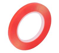Aramox Cinta Adhesiva de Doble Cara PET con Forma de Anillo, Cinta Adhesiva de Doble Cara, Roja, Resistente Al Agua, Alta Viscosidad, sin Residuos, Fácil de Despegar para Lente de Teléfono, Cubierta