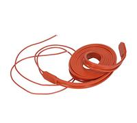 Aramox Cinta Calefactora de Silicona, Cinturón Calefactor de Silicona Flexible Impermeable 220 V 150 W, Calentador de Nicromo de 15 X 2000 Mm, 22 a 392 Fahrenheit para Usuarios de Equipos de Tanques