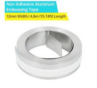 Aramox Cinta de Estampado Manual de Acero para Rotuladores, No Adhesiva, Ideal para Herramientas y Equipos, 12 Mm de Ancho, 6. de Largo, Compatible con M1011 M11 (Rueda dentada 12mm*4.8m)