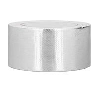 Aramox Cinta de Papel de Aluminio Paño de Fibra de Vidrio con Adhesivo Fuerte 25 M 0,21 Mm para Reparación de Conductos HVAC Aire Acondicionado Refrigerador Blindaje Térmico Automotriz (8cm)