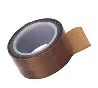 Aramox Cinta de PTFE, Cinta Adhesiva Selladora Al Vacío de 0,13 Mm X 13 Mm X 10 M, Aislamiento Antiadherente Resistente Al Calor de 572 °F para Máquinas de Sellado por Impulsos, Moldes Industriales