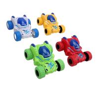 Aramox Coche Abatible Resistente a los Impactos, Juguete Acrobático a Prueba de Golpes para Niños con Apariencia única, Vehículo de Tracción por Inercia para Fiesta de Cumpleaños, 4 Colores