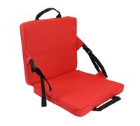 Aramox Cojín para Silla de Exterior, Cojín Plegable de Tela Oxford para Asiento de Estadio, 15 X 13,8 X 3,1 Pulgadas, con Bolsillo de Almacenamiento con Hebilla Ajustable y Soporte Triangular para