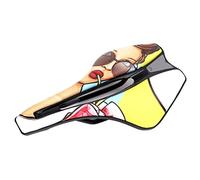 Aramox Cojín para Sillín de Bicicleta, Hueco Transpirable con Espuma EVA Suave, Diseño Reflectante para Bicicleta Plegable de Montaña y Carretera, Cuero de Microfibra PU Impermeable, Mayor Comodidad