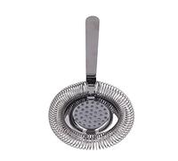 Aramox Colador de Cócteles, Colador de Barra de Acero Inoxidable con Resorte de Alta Densidad para Bar en Casa, Filtros de Cubitos de Hielo y Frutas para Coctelería y Fiestas (chapado en negro)