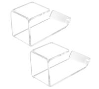 Aramox Colgador para Auriculares Soporte Acrílico para Auriculares Paquete de 2 Colgadores Ligeros para para Escritorio Monitor de Pared Gabinete Uso Fácil Almacenamiento Ahorro de Espacio para