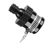 Aramox Conector de Grifo de Acero Inoxidable, Accesorio de Manguera Universal con Agarre de Goma para Lavado de Autos en el Jardín, Fácil Instalación de 2,56 Pulgadas