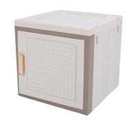 Aramox Contenedor de Almacenamiento Apilable Estético, Organizador Multiusos, Capacidad Espaciosa, Baúl de Juguetes Apilable, Pared Lisa, Fácil de Limpiar, Dormitorio, Sala de Estar (Puerta Sencilla)