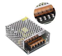 Aramox Controlador de Fuente de Alimentación de Interruptor Controlador de Fuente de Alimentación de Aleación de Aluminio DC 12V 10A 120W Protección contra Sobrecarga Salida Ajustable para Barra de