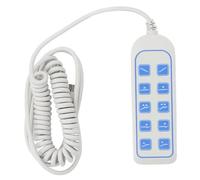Aramox Controlador Manual para Silla Elevadora, Control Remoto Reclinable Eléctrico de PVC con Clasificación IP66, Gancho Trasero con Enchufe de 5 Pines, 4500 RPM, Fácil Control para Camas