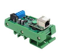 Aramox Convertidor Ethernet a Módulo PCB 12V Protección TVS 9600BPS UDP MQTT Servidor Serie Ethernet para Cámara PLC PTZ Automatización del Hogar Inteligente (con Carcasa)