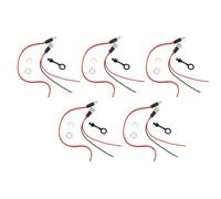 Aramox Cordón de Gato de Tapa Impermeable del Conector de Potencia 10A, Precipitado con Cubiertas, 5 Juegos para Dispositivos Digitales y Electrodomésticos