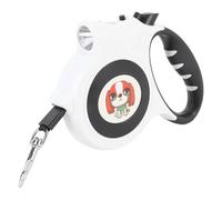 Aramox Correa Retráctil Reflectante para Pasear Perros de 5 M con Luz LED, Cinta Resistente Al Desgaste, Gancho Giratorio de 360 Grados y de Freno de un Toque para Mayor Seguridad