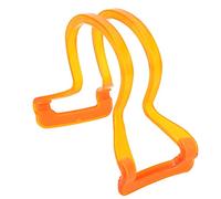 Aramox Corrector de Colimador de de Violín, Enderezador de de Silicona ABS para Violines 4 4 3 1 2, Guías de Recto, Corrige la Postura de la Muñeca, para Principiantes Estudiantes Practican (ORANGE)