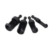 Aramox Cortador de Tapón de Madera de 4 Piezas, Juego de Brocas de Acero Al Carbono con Varios Tamaños para Proyectos de Carpintería